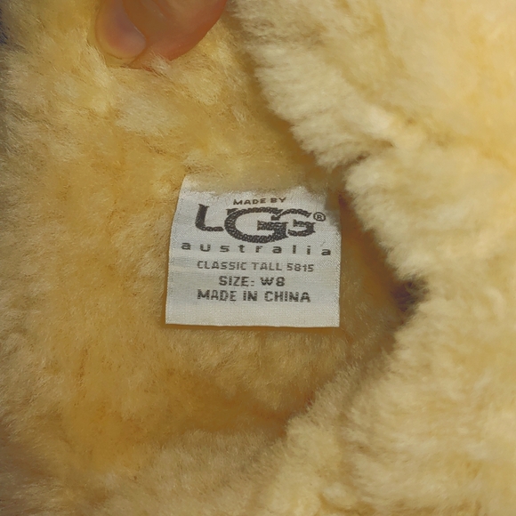 EUC UGG CLASSIC TALL TAN BOOTS * SIZE 8W * UGG BOOTS * FOLDABLE * KNEE HIGH - Picture 8 of 12